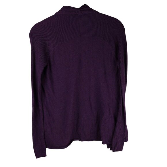 Express Womens Purple Cardigan Sweater S Petite‎ Cashmere Blend - Picture 4 of 5